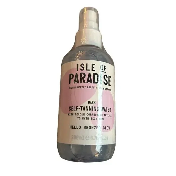 Isle of Paradise Hello Bronzed Glow, 6.76 oz Self Tanning Water - Dark - Picture 2 of 5